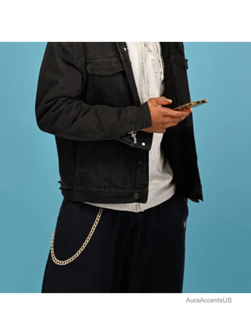 4 Pcs Pant Pocket Chain Set Metal Jeans Chains for Wallet Key Streetwear Punk